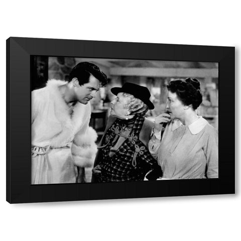 Cary Grant - Bringing Up Baby Black Modern Wood Framed Art Print by Hollywood Photo Archive