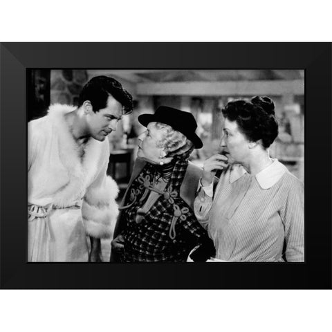 Cary Grant - Bringing Up Baby Black Modern Wood Framed Art Print by Hollywood Photo Archive