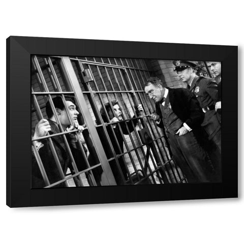 Cary Grant - Bringing Up Baby Black Modern Wood Framed Art Print by Hollywood Photo Archive