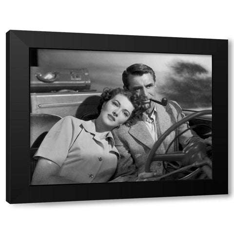Cary Grant Black Modern Wood Framed Art Print by Hollywood Photo Archive