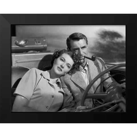 Cary Grant Black Modern Wood Framed Art Print by Hollywood Photo Archive