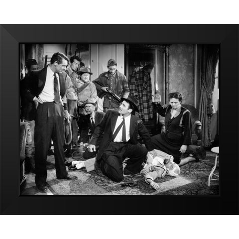 Cary Grant Black Modern Wood Framed Art Print by Hollywood Photo Archive