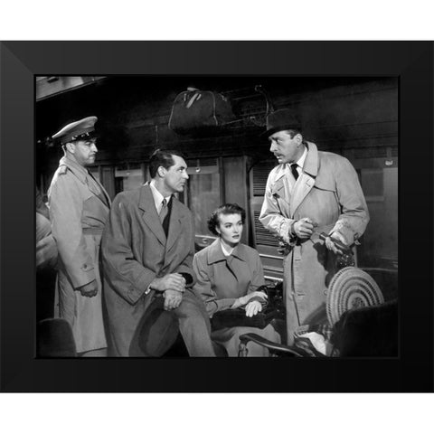 Cary Grant Black Modern Wood Framed Art Print by Hollywood Photo Archive