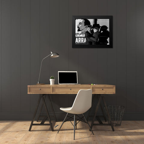 Cary Grant Black Modern Wood Framed Art Print by Hollywood Photo Archive