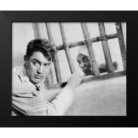 Cary Grant  - Gunga Din Black Modern Wood Framed Art Print by Hollywood Photo Archive