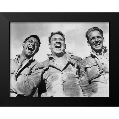 Cary Grant  - Gunga Din Black Modern Wood Framed Art Print by Hollywood Photo Archive