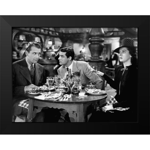 Cary Grant - His Girl Friday Black Modern Wood Framed Art Print by Hollywood Photo Archive