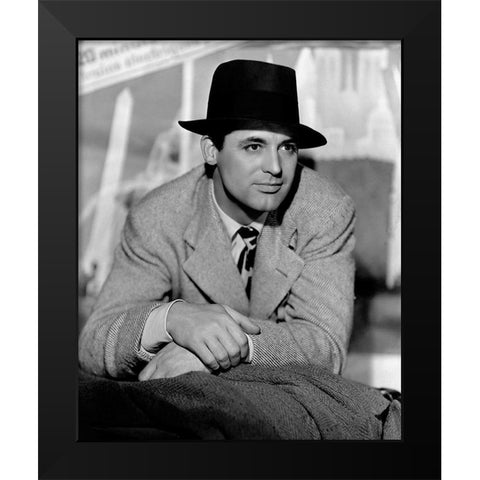 Cary Grant - His Girl Friday Black Modern Wood Framed Art Print by Hollywood Photo Archive