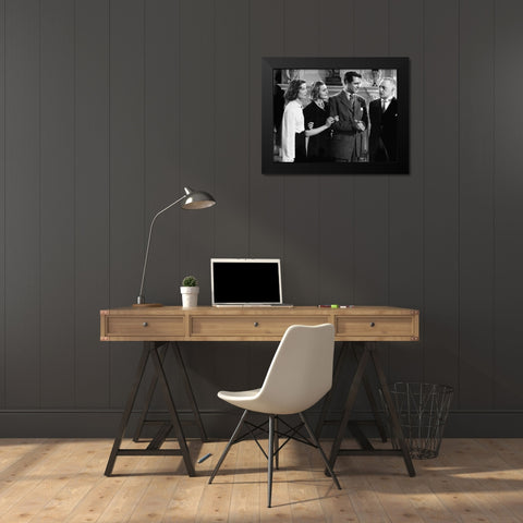 Cary Grant Black Modern Wood Framed Art Print by Hollywood Photo Archive