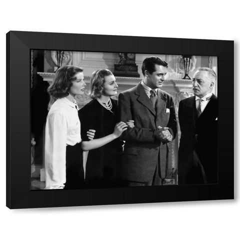 Cary Grant Black Modern Wood Framed Art Print by Hollywood Photo Archive