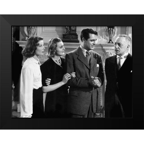 Cary Grant Black Modern Wood Framed Art Print by Hollywood Photo Archive