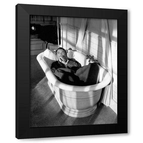 Cary Grant - I Was A Male War Bride Black Modern Wood Framed Art Print with Double Matting by Hollywood Photo Archive