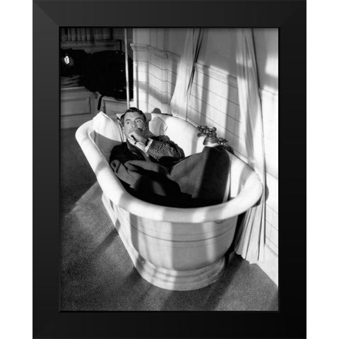 Cary Grant - I Was A Male War Bride Black Modern Wood Framed Art Print by Hollywood Photo Archive