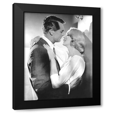 Cary Grant - North By Northwest Black Modern Wood Framed Art Print by Hollywood Photo Archive