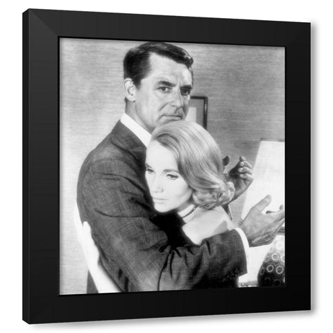 Cary Grant - North By Northwest Black Modern Wood Framed Art Print by Hollywood Photo Archive