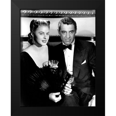 Cary Grant Black Modern Wood Framed Art Print by Hollywood Photo Archive