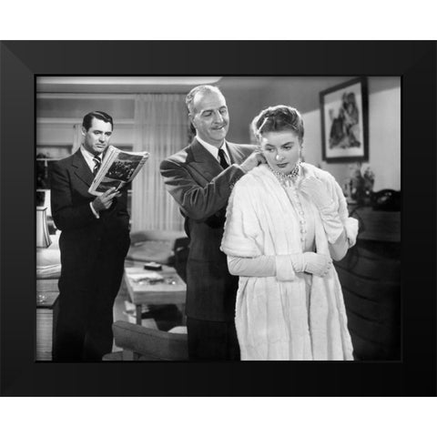 Cary Grant Black Modern Wood Framed Art Print by Hollywood Photo Archive
