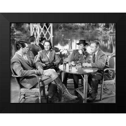 Cary Grant Black Modern Wood Framed Art Print by Hollywood Photo Archive