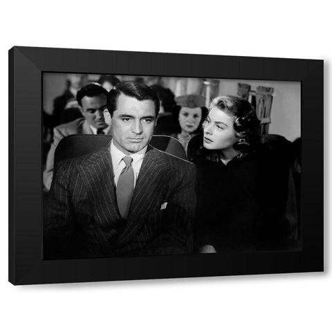 Cary Grant Black Modern Wood Framed Art Print by Hollywood Photo Archive