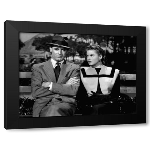 Cary Grant Black Modern Wood Framed Art Print by Hollywood Photo Archive