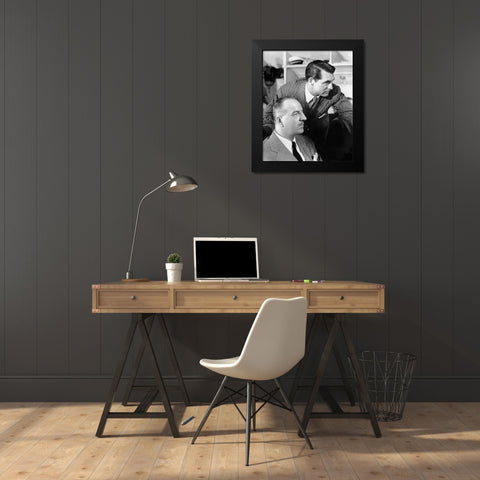 Cary Grant Black Modern Wood Framed Art Print by Hollywood Photo Archive