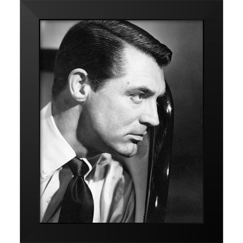 Cary Grant Black Modern Wood Framed Art Print by Hollywood Photo Archive