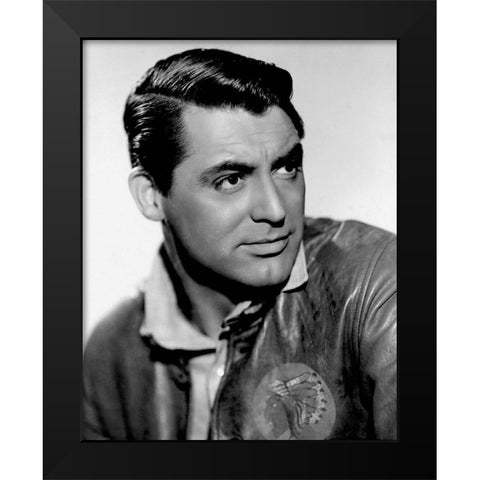 Cary Grant Black Modern Wood Framed Art Print by Hollywood Photo Archive