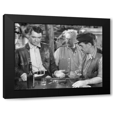 Cary Grant Black Modern Wood Framed Art Print by Hollywood Photo Archive