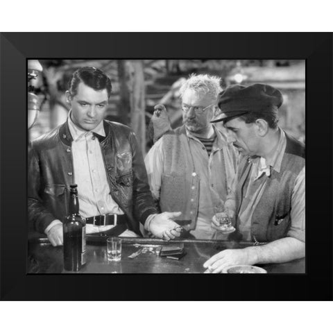 Cary Grant Black Modern Wood Framed Art Print by Hollywood Photo Archive