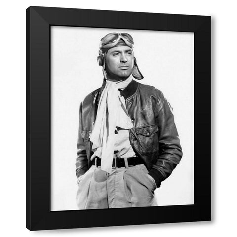 Cary Grant Black Modern Wood Framed Art Print by Hollywood Photo Archive