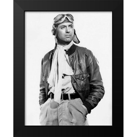 Cary Grant Black Modern Wood Framed Art Print by Hollywood Photo Archive
