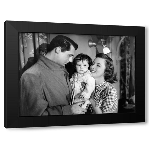 Cary Grant Black Modern Wood Framed Art Print by Hollywood Photo Archive