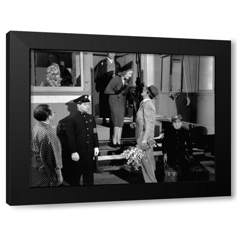 Cary Grant Black Modern Wood Framed Art Print by Hollywood Photo Archive