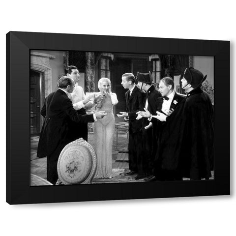 Cary Grant Black Modern Wood Framed Art Print by Hollywood Photo Archive