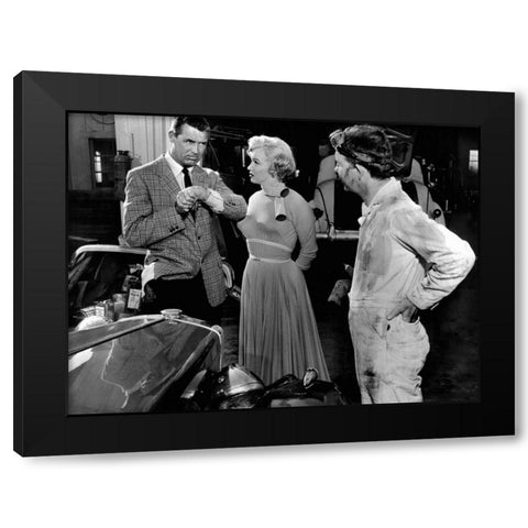 Cary Grant Black Modern Wood Framed Art Print by Hollywood Photo Archive