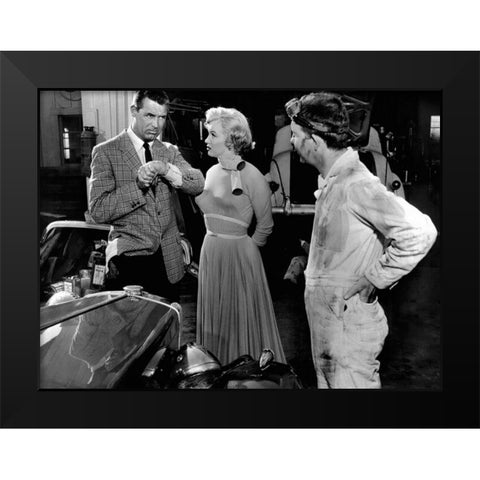 Cary Grant Black Modern Wood Framed Art Print by Hollywood Photo Archive