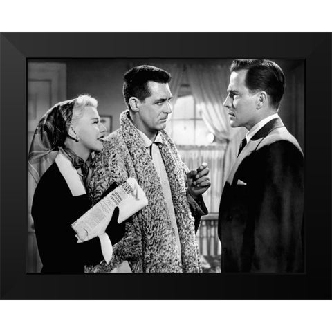 Cary Grant Black Modern Wood Framed Art Print by Hollywood Photo Archive