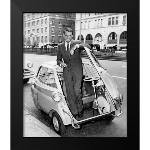 Cary Grant Black Modern Wood Framed Art Print by Hollywood Photo Archive