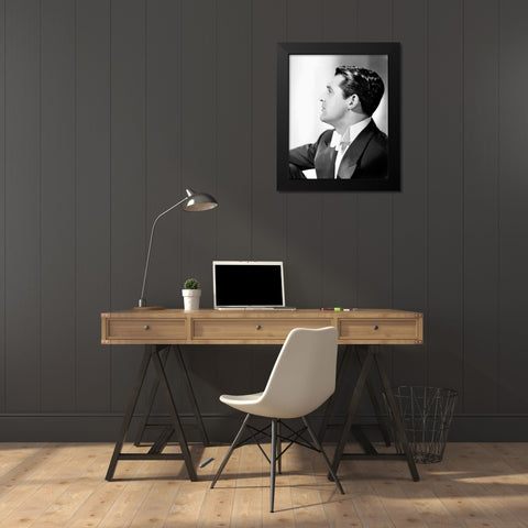 Cary Grant Black Modern Wood Framed Art Print by Hollywood Photo Archive