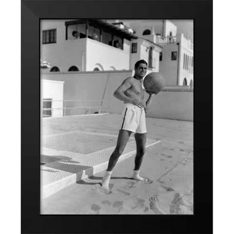 Cary Grant Black Modern Wood Framed Art Print by Hollywood Photo Archive