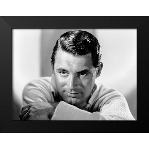 Cary Grant Black Modern Wood Framed Art Print by Hollywood Photo Archive