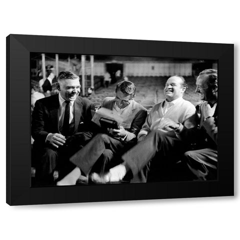 Cary Grant Black Modern Wood Framed Art Print with Double Matting by Hollywood Photo Archive