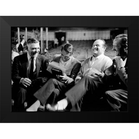 Cary Grant Black Modern Wood Framed Art Print by Hollywood Photo Archive