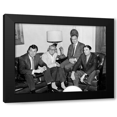 Cary Grant Black Modern Wood Framed Art Print by Hollywood Photo Archive