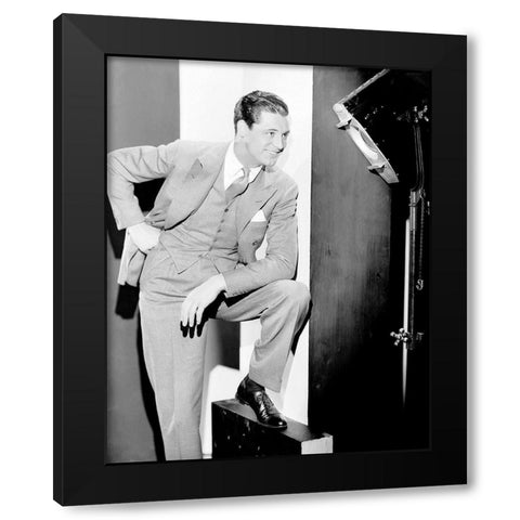 Cary Grant Black Modern Wood Framed Art Print by Hollywood Photo Archive