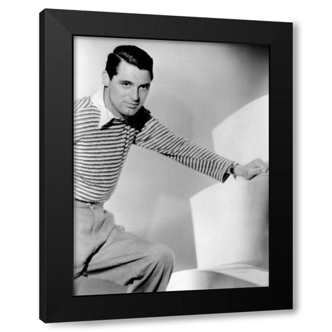 Cary Grant Black Modern Wood Framed Art Print by Hollywood Photo Archive