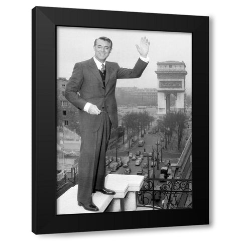 Cary Grant Black Modern Wood Framed Art Print by Hollywood Photo Archive