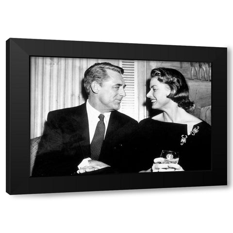Cary Grant Black Modern Wood Framed Art Print by Hollywood Photo Archive