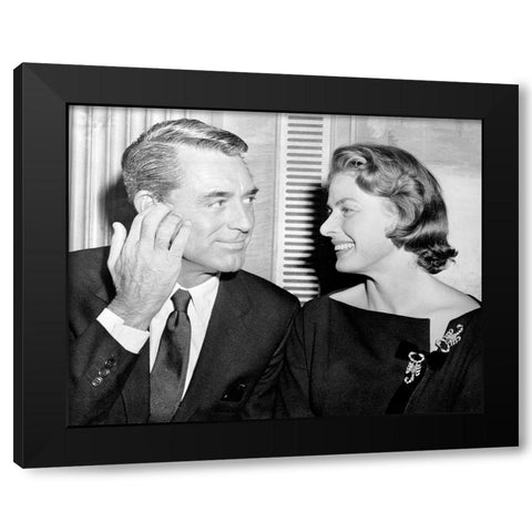 Cary Grant Black Modern Wood Framed Art Print by Hollywood Photo Archive