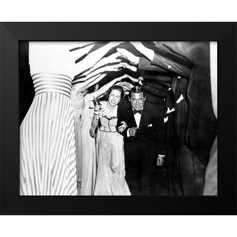 Cary Grant Black Modern Wood Framed Art Print by Hollywood Photo Archive